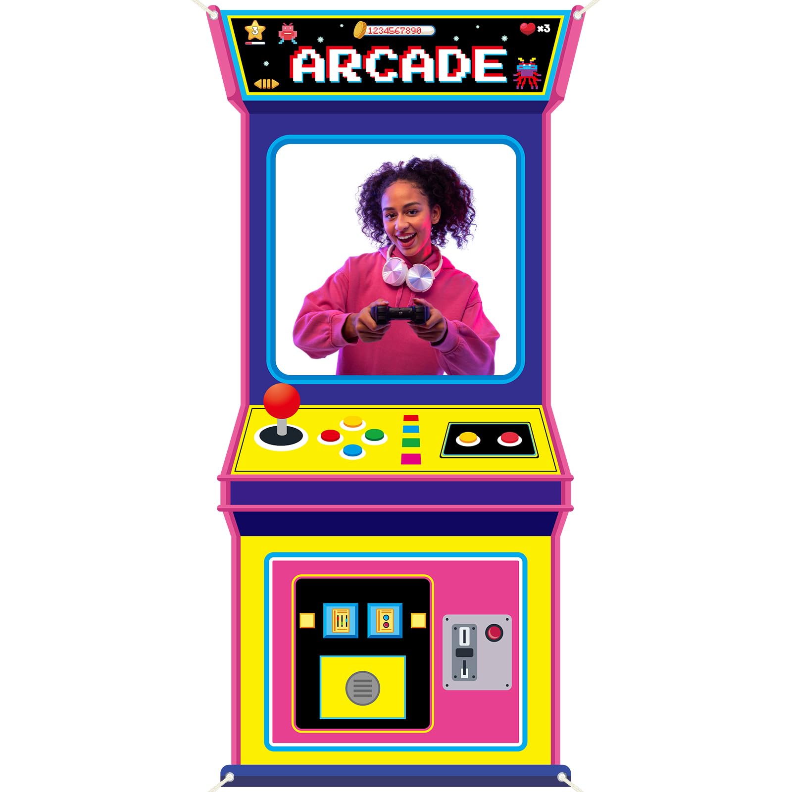 Retro Gaming Games - Retro Video Gaming Fabric Arcade Game