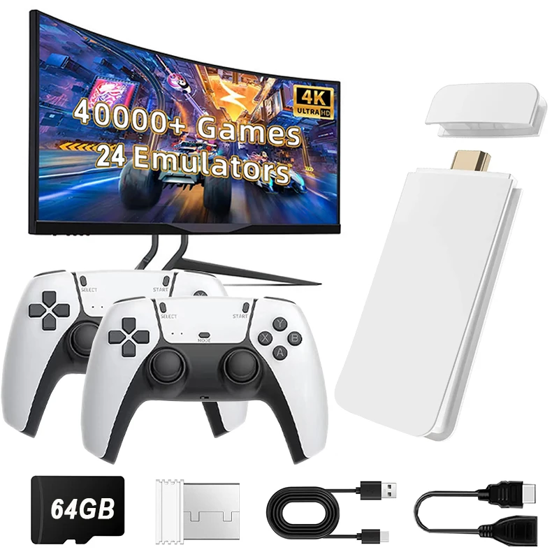 Retro Gaming Game Stick - M15 4K TV Game Stick 64GB