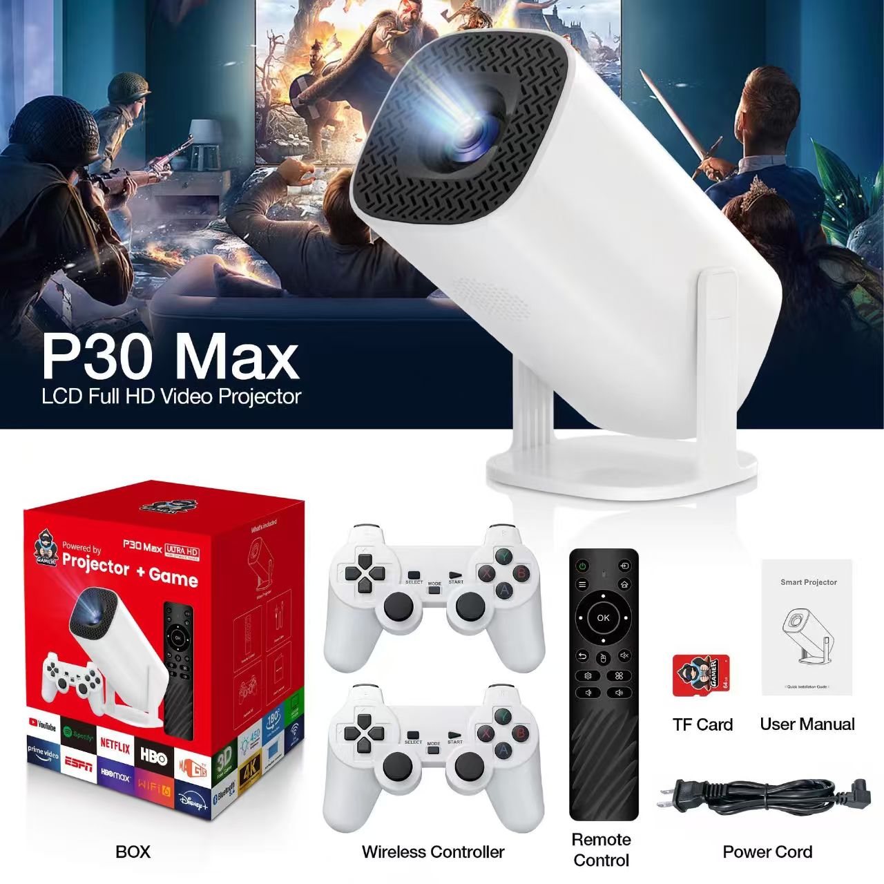Retro Gaming Mister - 3D Game Projector P30MAX Retro Video