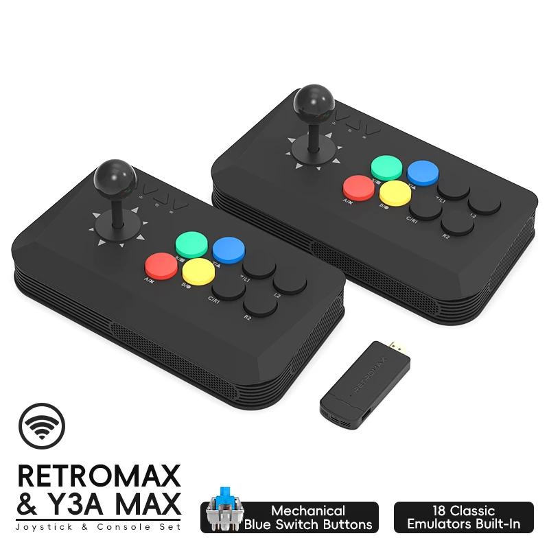 Retro Gaming Game Stick - Wireless Y3A Max Arcade Stick Fight