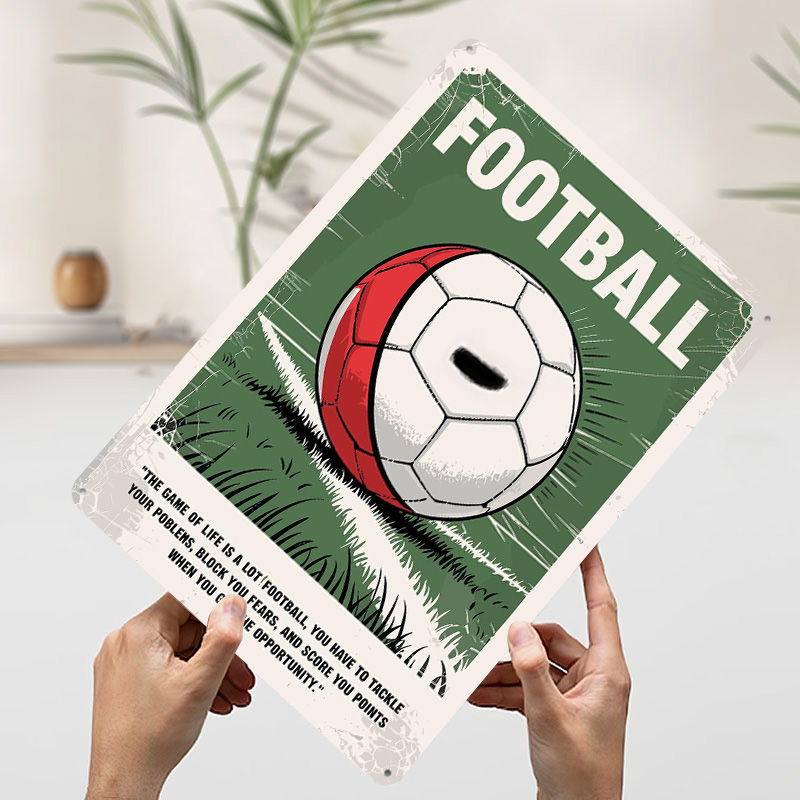 Soccer Ball Quotes Poster Cust - Retro Gaming Quotes 评论和价格