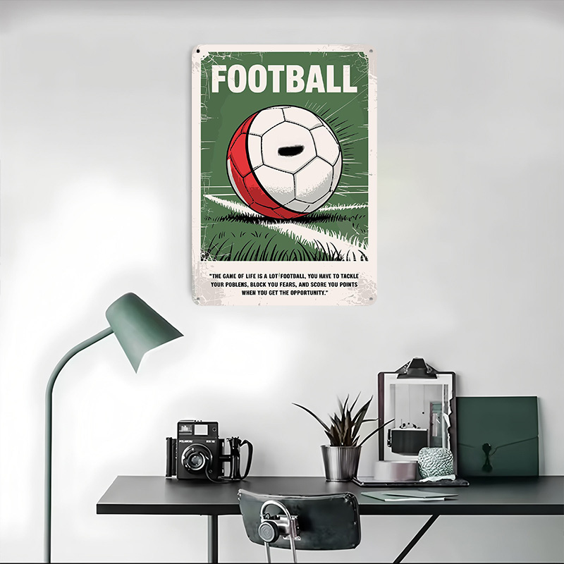 Soccer Ball Quotes Poster Cust - Retro Gaming Quotes 评论和价格