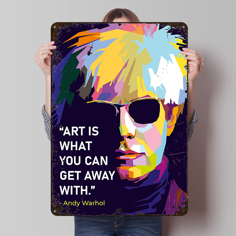 Andy Warhol Quote Poster Custo - Retro Gaming Quotes 评论和价格