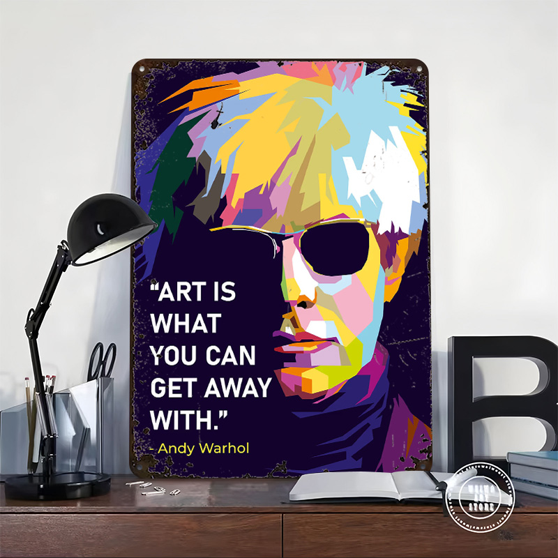 Andy Warhol Quote Poster Custo - Retro Gaming Quotes 评论和价格