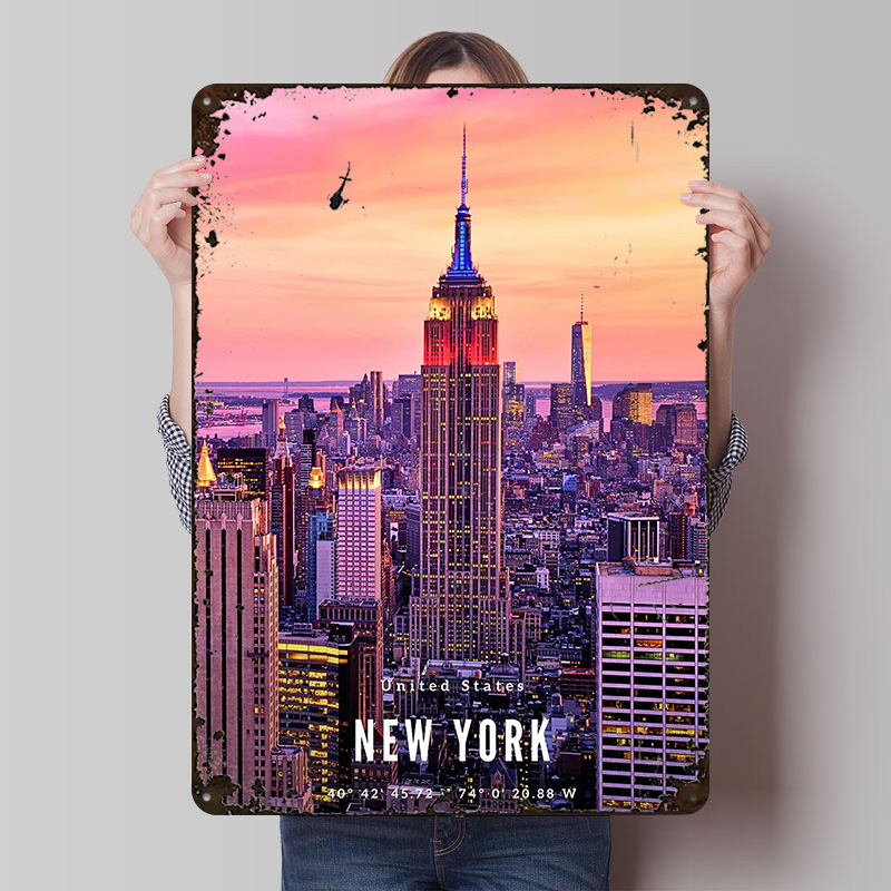 New York City Skyline Poster C - Retro Gaming York 评论和价格