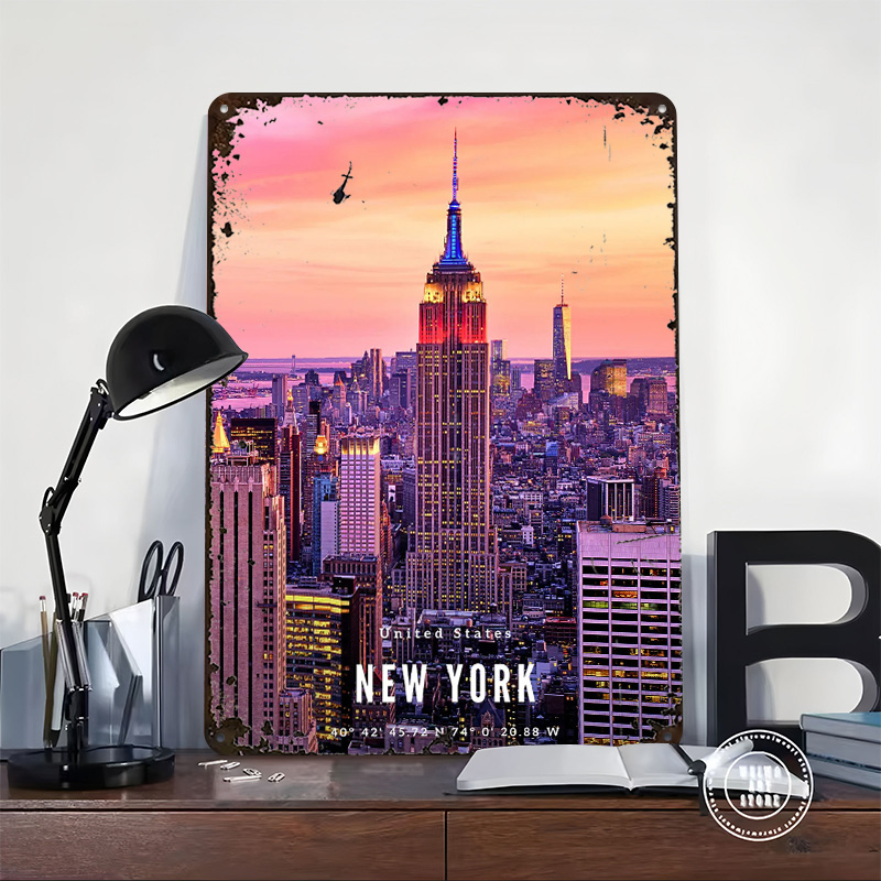 New York City Skyline Poster C - Retro Gaming York 评论和价格