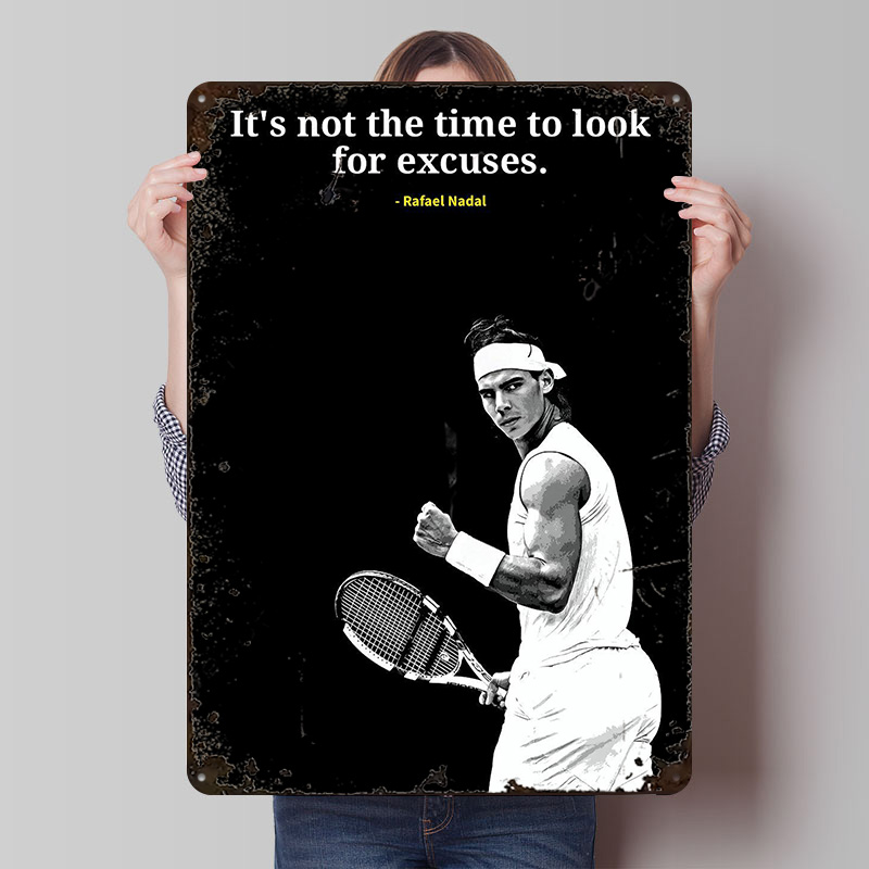 Rafael Nadal Quotes Metal Post - Retro Gaming Quotes 评论和价格