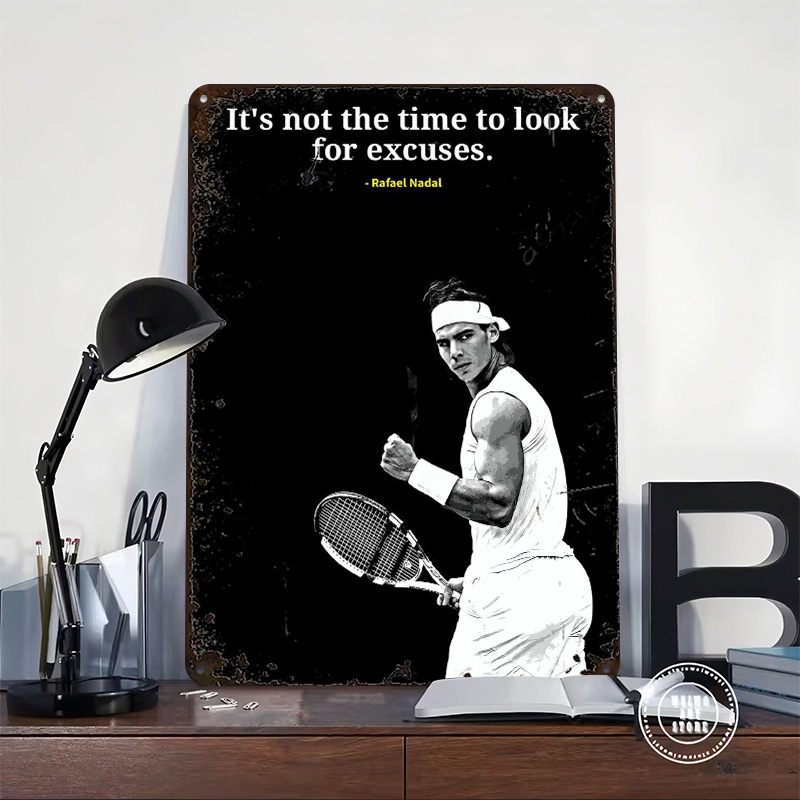 Rafael Nadal Quotes Metal Post - Retro Gaming Quotes 评论和价格