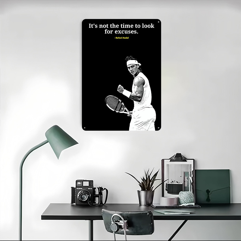 Rafael Nadal Quotes Metal Post - Retro Gaming Quotes 评论和价格