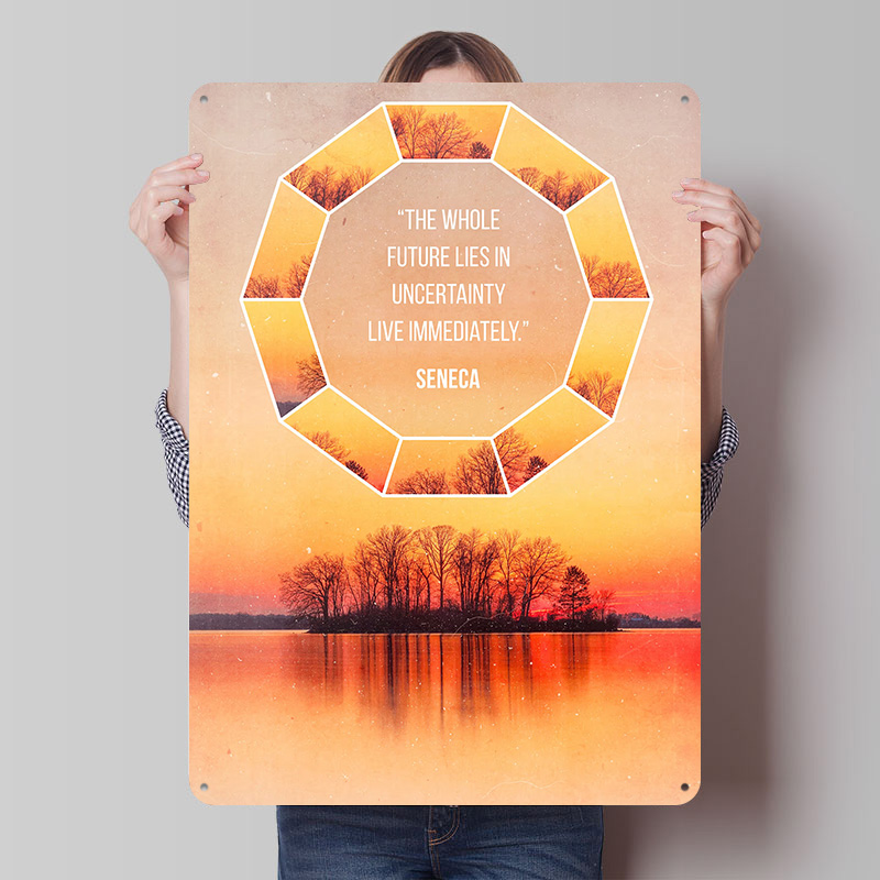 Seneca Quote 4 Printed Poster  - Retro Gaming Quotes 评论和价格