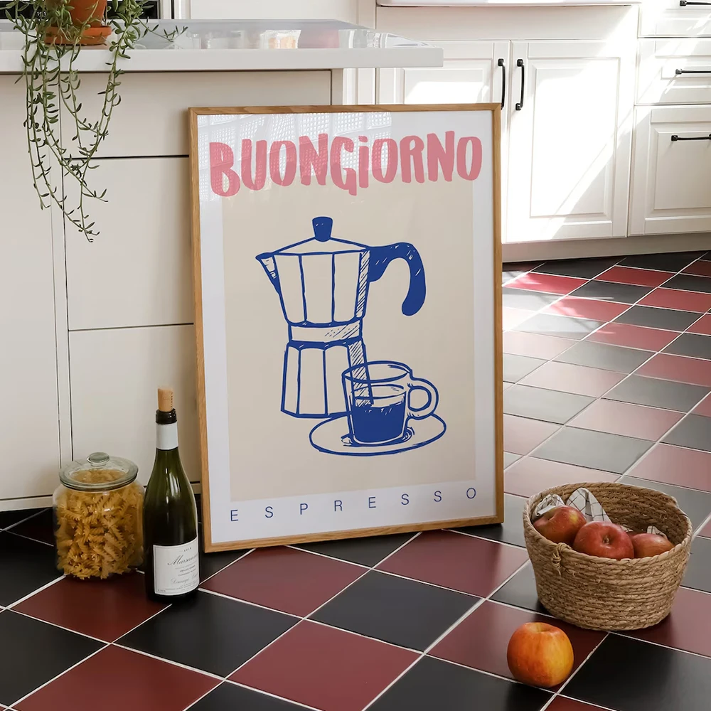 Modern Coffee Espresso Wall Ar - Retro Gaming Pictures 评论和价格