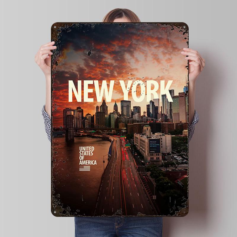New York City Skyline Printed  - Retro Gaming York 评论和价格