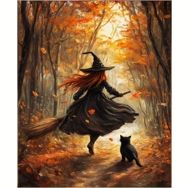 Retro Alloween Autumn Witch On - Retro Gaming Pictures 评论和价格