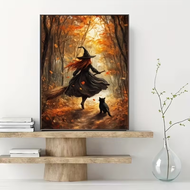 Retro Alloween Autumn Witch On - Retro Gaming Pictures 评论和价格