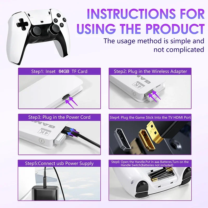 M15 4K TV Game Stick 64GB Buil - Retro Gaming Game Stick 评论和价格