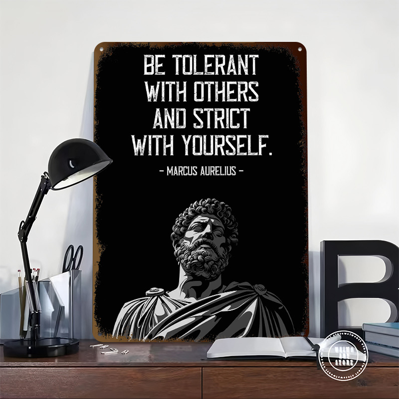 Marcus Aurelius Quote Metal Po - Retro Gaming Quotes 评论和价格