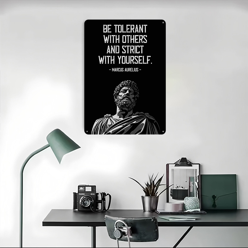 Marcus Aurelius Quote Metal Po - Retro Gaming Quotes 评论和价格
