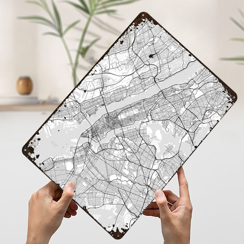 New York City Map Printing Pos - Retro Gaming York 评论和价格
