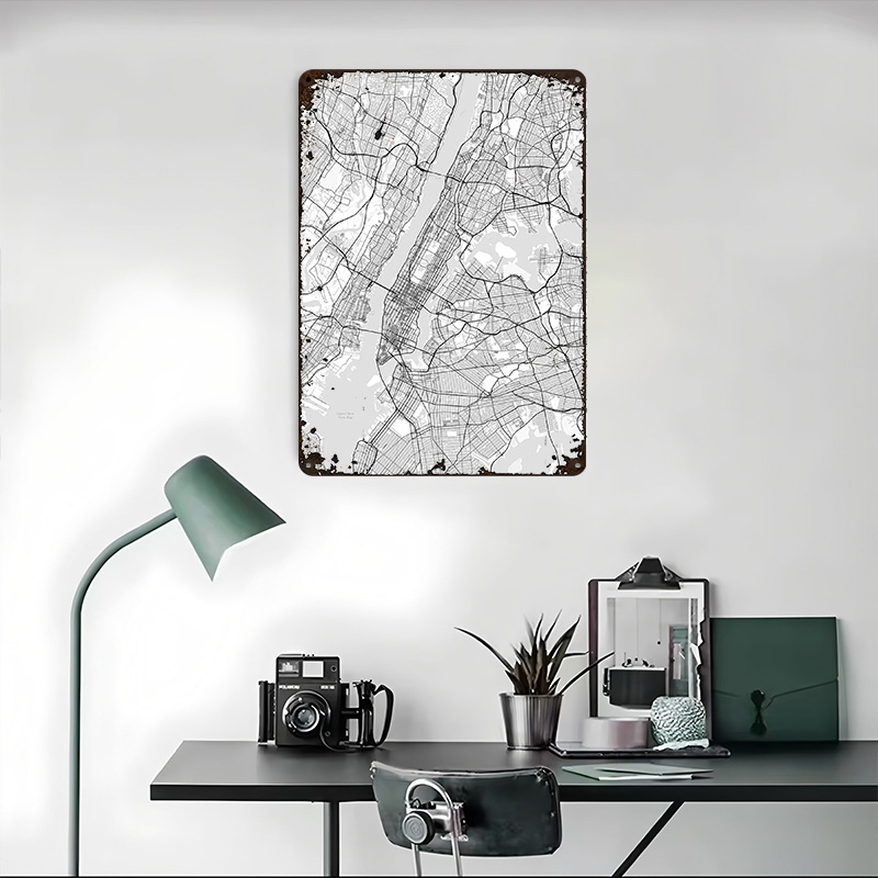 New York City Map Printing Pos - Retro Gaming York 评论和价格