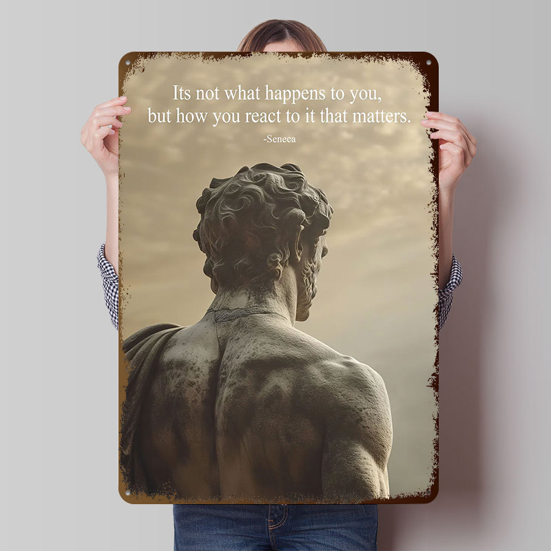 Seneca Stoic Quote Tinplate Po - Retro Gaming Quotes 评论和价格