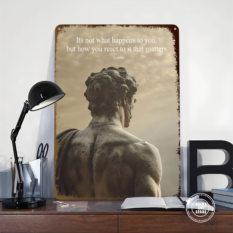 Seneca Stoic Quote Tinplate Po - Retro Gaming Quotes 评论和价格