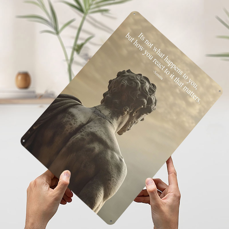 Seneca Stoic Quote Tinplate Po - Retro Gaming Quotes 评论和价格