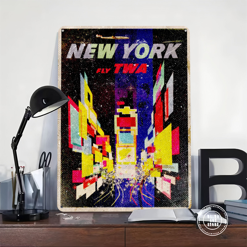 New York Fly TWA Tinplate Post - Retro Gaming York 评论和价格