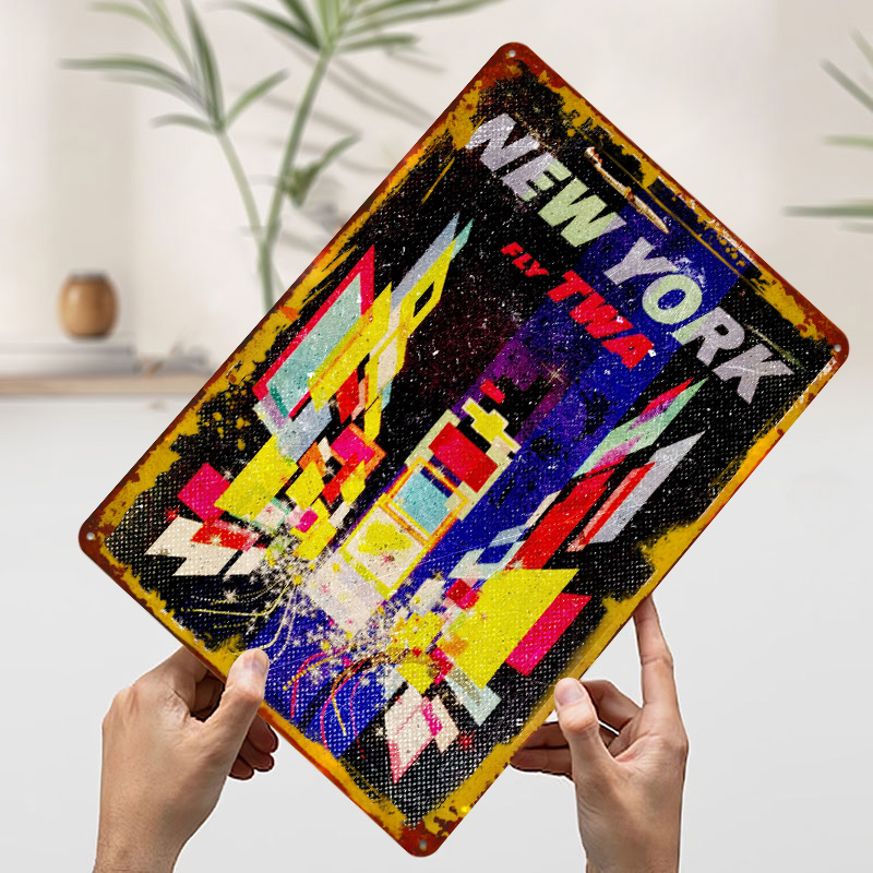 New York Fly TWA Tinplate Post - Retro Gaming York 评论和价格