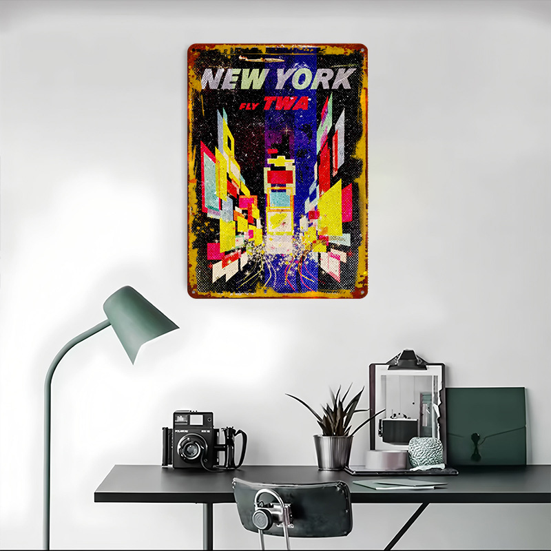 New York Fly TWA Tinplate Post - Retro Gaming York 评论和价格