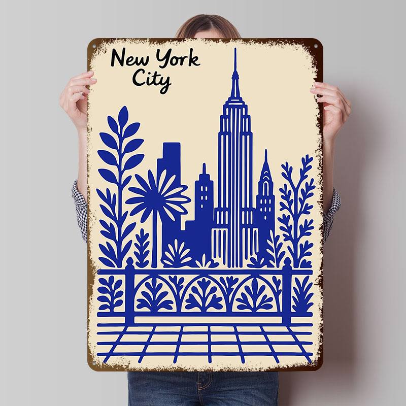 New York City Blue Poster Cust - Retro Gaming York 评论和价格
