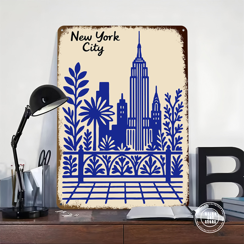 New York City Blue Poster Cust - Retro Gaming York 评论和价格