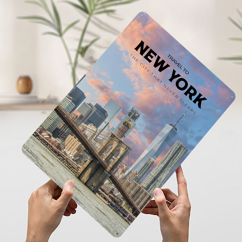 New York Travel Print Poster C - Retro Gaming York 评论和价格
