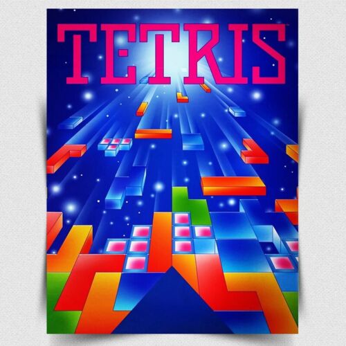 TETRIS METAL SIGN PLAQUE - Ret - Retro Gaming Games 评论和价格