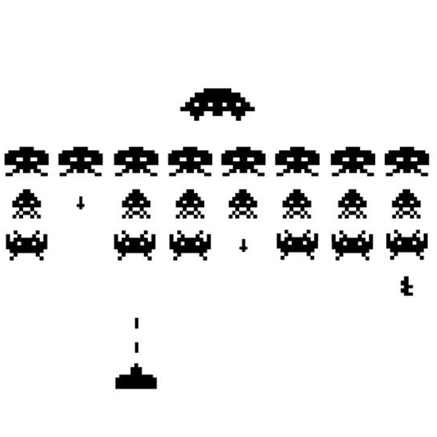 Gamer Vinyl Stickers SPACE INV - Retro Gaming Wallpaper 评论和价格