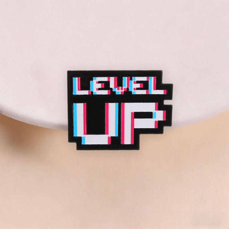 Level Up Glitch Pixel Badge Re - Retro Gaming Games 评论和价格