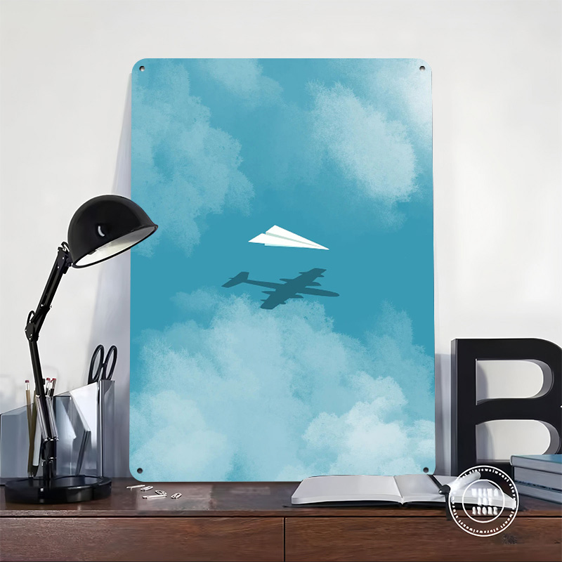 Paper Plane Printed Poster Cus - Retro Gaming Wallpaper 评论和价格