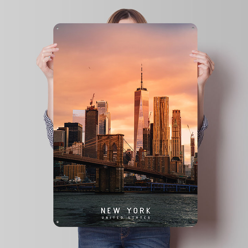 New York Tinplate Poster Custo - Retro Gaming York 评论和价格