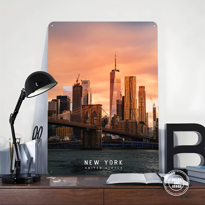 New York Tinplate Poster Custo - Retro Gaming York 评论和价格